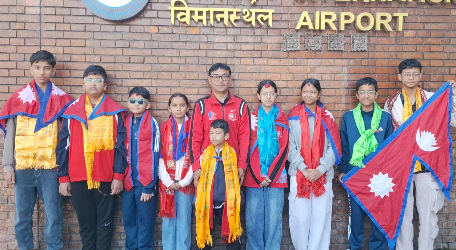 एशियाली चेसमा सहभागी हुने टोली भारत प्रस्थान