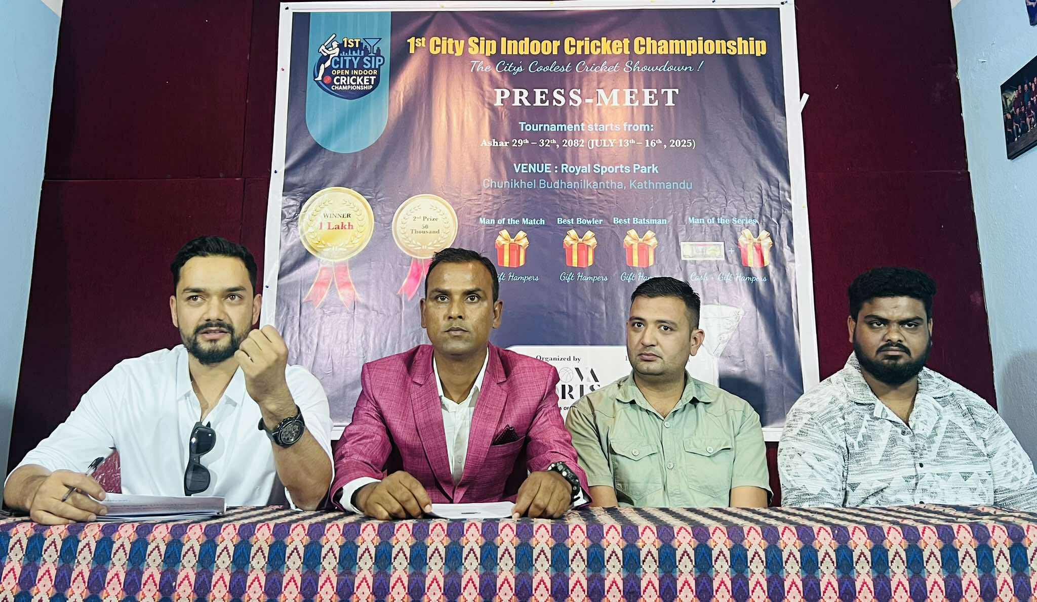 असार २९ देखि सिटी इन्डोर क्रिकेट च्याम्पियनसिप