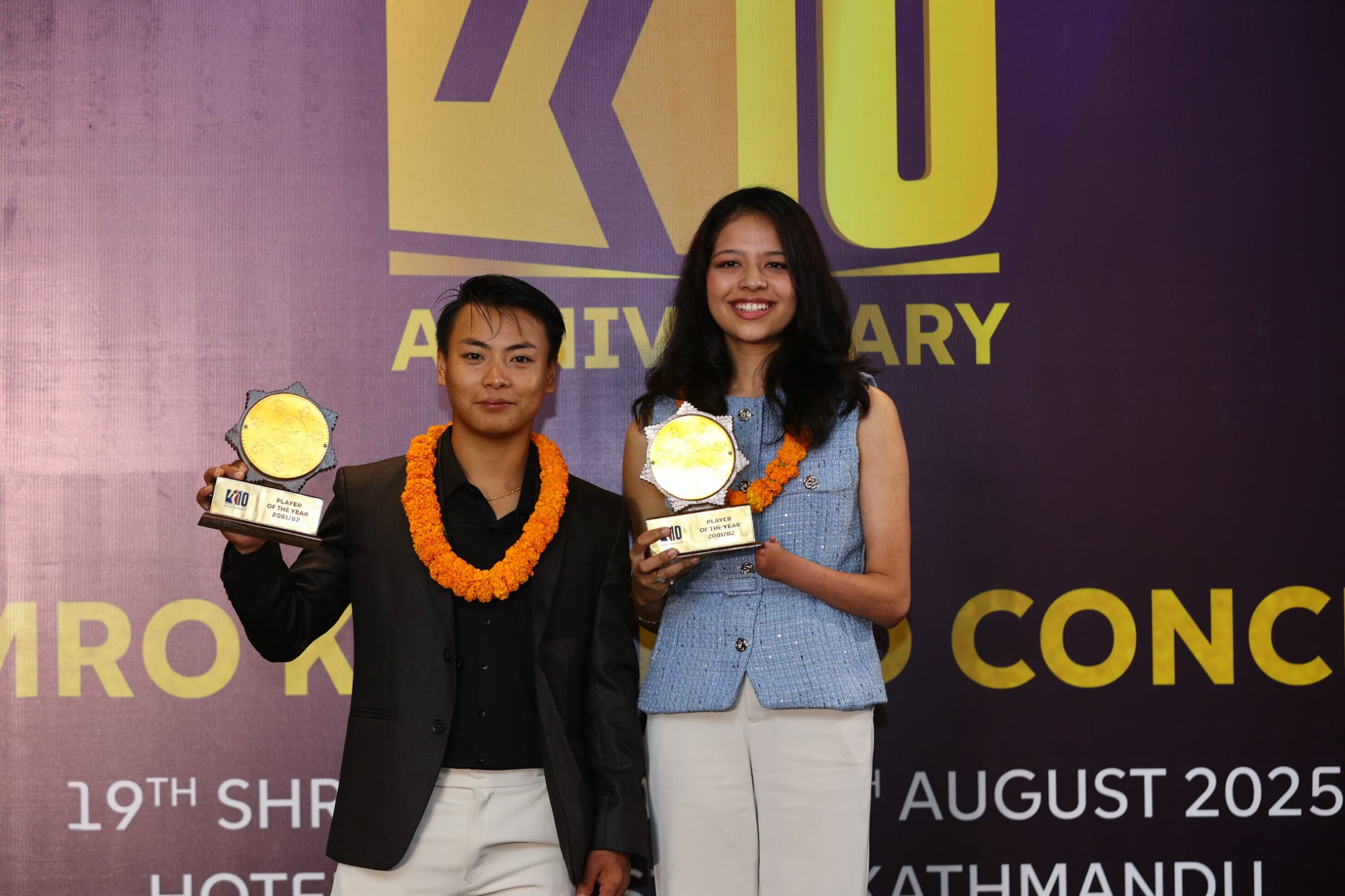 पलेशा र विजय हाम्रो खेलकुदको वर्षको उत्कृष्ट खेलाडी